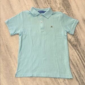 J.Bailey Boys Pique Cotton Blend Polo Shirt sz 8 in Light Blue